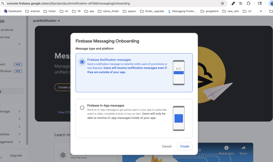 Firebase Messaging Onboarding